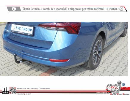 Tažné zařízení Škoda Octavia 08/2024->, Liftback