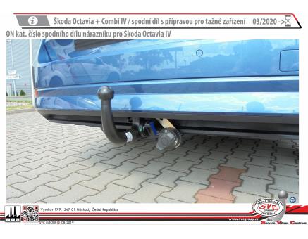 Tažné zařízení Škoda Octavia 08/2024->, Liftback