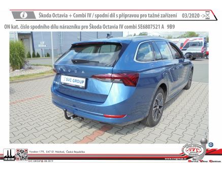 Tažné zařízení Škoda Octavia 08/2024->, Combi