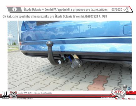 Tažné zařízení Škoda Octavia 08/2024->, Combi