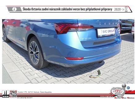 Tažné zařízení Škoda Octavia 08/2024->, Liftback