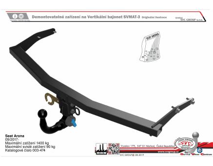 Tažné zařízení Seat Arona 08/2023->