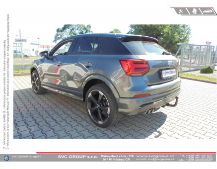 Tažné zařízení Audi Q2 08/2023->, GAB