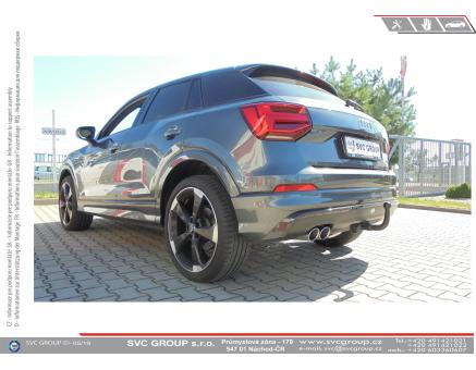 Tažné zařízení Audi Q2 08/2023->, GAB
