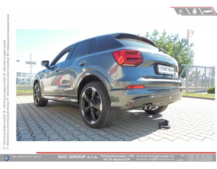 Tažné zařízení Audi Q2 08/2023->, GAB