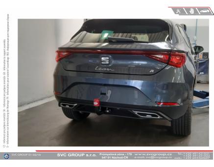 Tažné zařízení Seat Leon 08/2023->, Hatchback