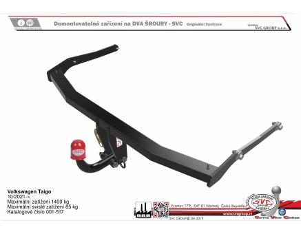 Tažné zařízení VOLKSWAGEN Taigo 08/2023->