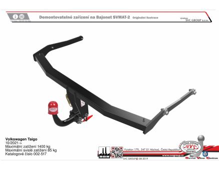 Tažné zařízení VOLKSWAGEN Taigo 08/2023->