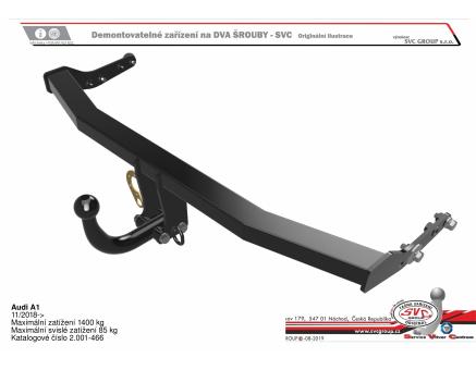 Tažné zařízení Audi A1 08/2023->, Sportback
