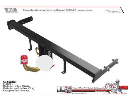 Tažné zařízení Kia Sportage 07/2025->