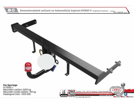 Tažné zařízení Kia Sportage 07/2025->