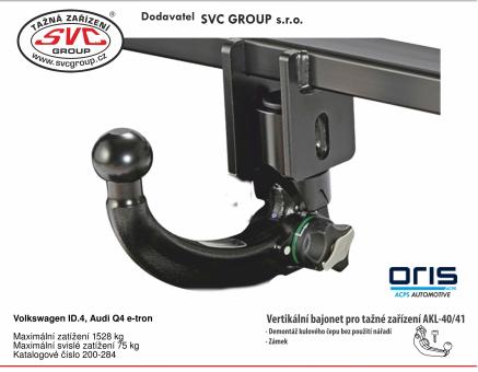 Tažné zařízení Audi Q4 e-tron 08/2023->