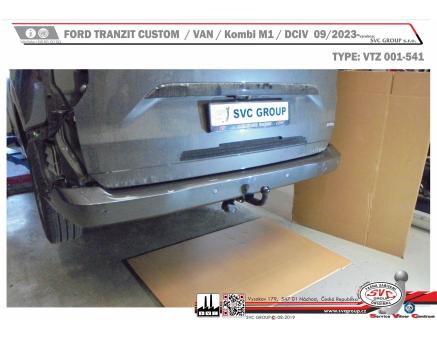 Tažné zařízení Ford Transit Custom 10/2023->