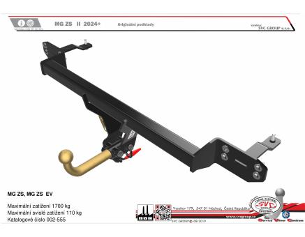 Tažné zařízení MG ZS EV 10/2024->