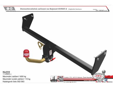 Tažné zařízení Kia EV3 11/2024->