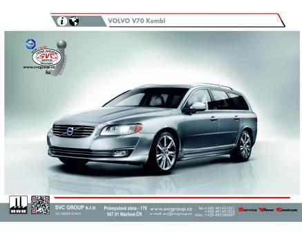 Tažné zařízení Volvo V70 09/2007->08/2013