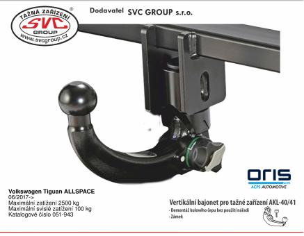 Tažné zařízení VOLKSWAGEN Tiguan ALLSPACE 08/2023->