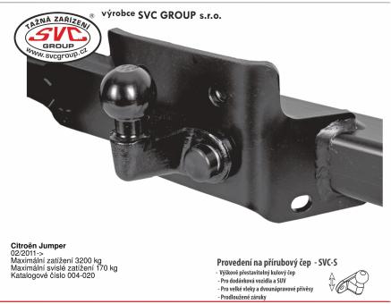 Tažné zařízení Citroën Jumper 07/2024->, Dodávka / Bus