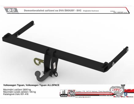 Tažné zařízení VOLKSWAGEN Tiguan ALLSPACE 08/2023->