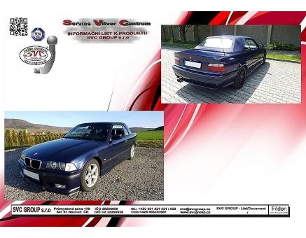 Tažné zařízení BMW 3 Série 02/1993->07/2000, Kabriolet