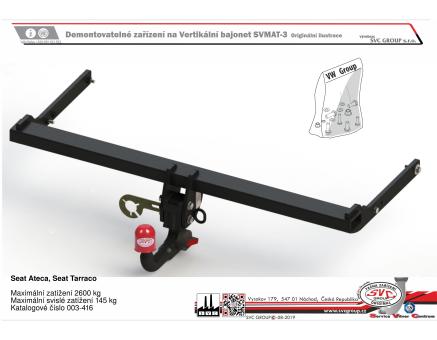 Tažné zařízení Seat Ateca 08/2023->