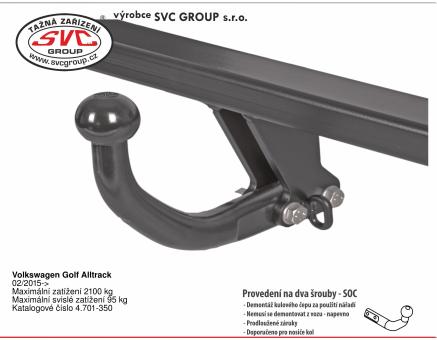 Tažné zařízení VOLKSWAGEN Golf Alltrack 08/2023->