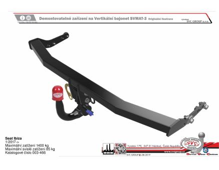 Tažné zařízení Seat Ibiza 08/2023->, Hatchback