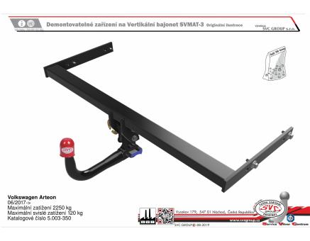 Tažné zařízení VOLKSWAGEN Arteon 08/2023->