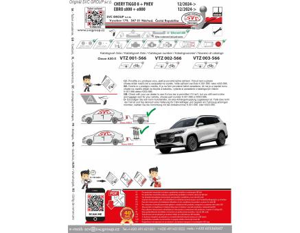 Tažné zařízení Chery Tiggo 8 12/2024->