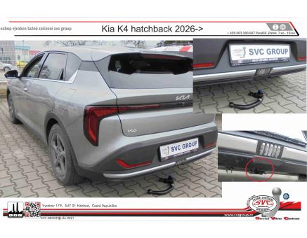 Tažné zařízení Kia K4 02/2026->, Hatchback