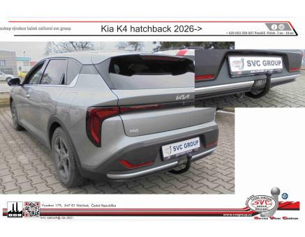 Tažné zařízení Kia K4 02/2026->, Hatchback