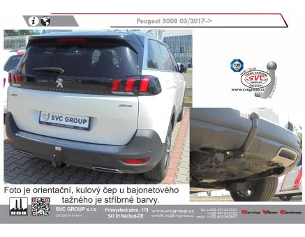 Tažné zařízení Peugeot 5008 08/2024->