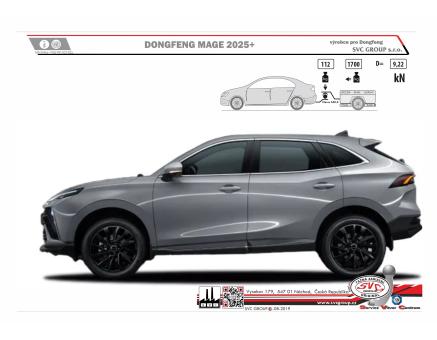 Tažné zařízení Dongfeng MATE 03/2025->