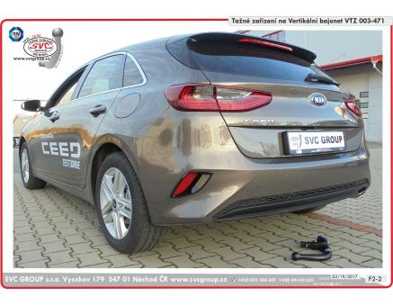 Tažné zařízení Kia Ceed 07/2018->08/2021, Hatchback