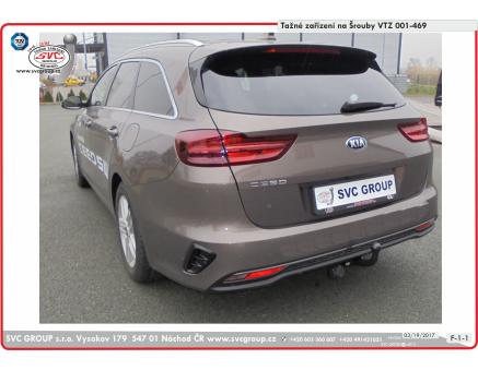 Tažné zařízení Kia Ceed 07/2018->08/2021, Kombi