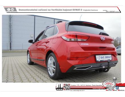 Tažné zařízení Hyundai i30 06/2024->, Hatchback
