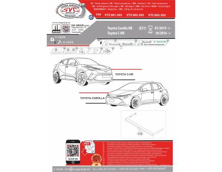 Tažné zařízení Toyota C-HR 10/2019->01/2024