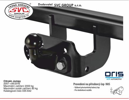 Tažné zařízení Citroën Jumpy 01/2007->06/2016