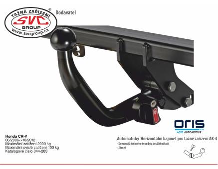 Tažné zařízení Honda CR-V 01/2007->09/2012