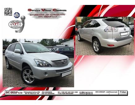 Tažné zařízení Lexus RX 03/2005->12/2008