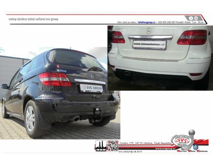 Tažné zařízení Mercedes A  Třída 10/2004->05/2012, Hatchback