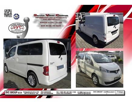 Tažné zařízení Nissan NV-200 08/2009->