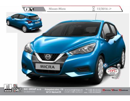 Tažné zařízení Nissan Micra 03/2017->
