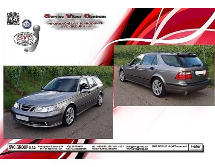 Tažné zařízení Saab 9-5 10/1998->05/2010, Kombi