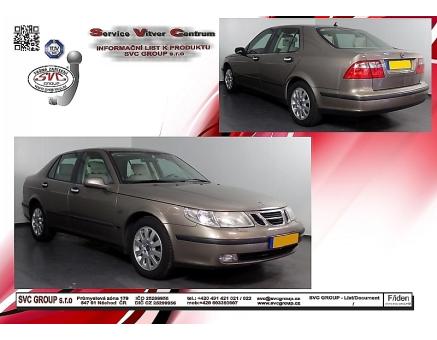 Tažné zařízení Saab 9-5 06/1997->07/2010, Sedan