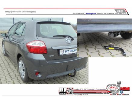 Tažné zařízení Toyota Auris 10/2006->09/2012, Hatchback