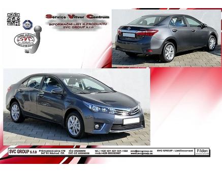 Tažné zařízení Toyota Corolla 06/2013->01/2019, Sedan