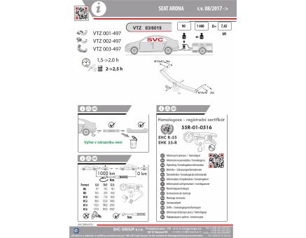 Tažné zařízení Seat Arona 9/2017->