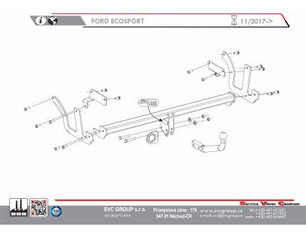 Tažné zařízení Ford Ecosport 11/2017->