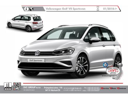 Tažné zařízení VOLKSWAGEN Golf Sportsvan 04/2014->12/2017